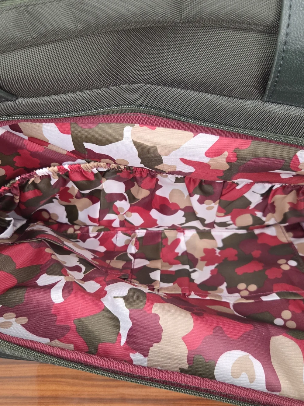Professional Khaki Laptop Briefcase with Shoulder Strap 16x12x7